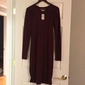 Red/black maternity dress